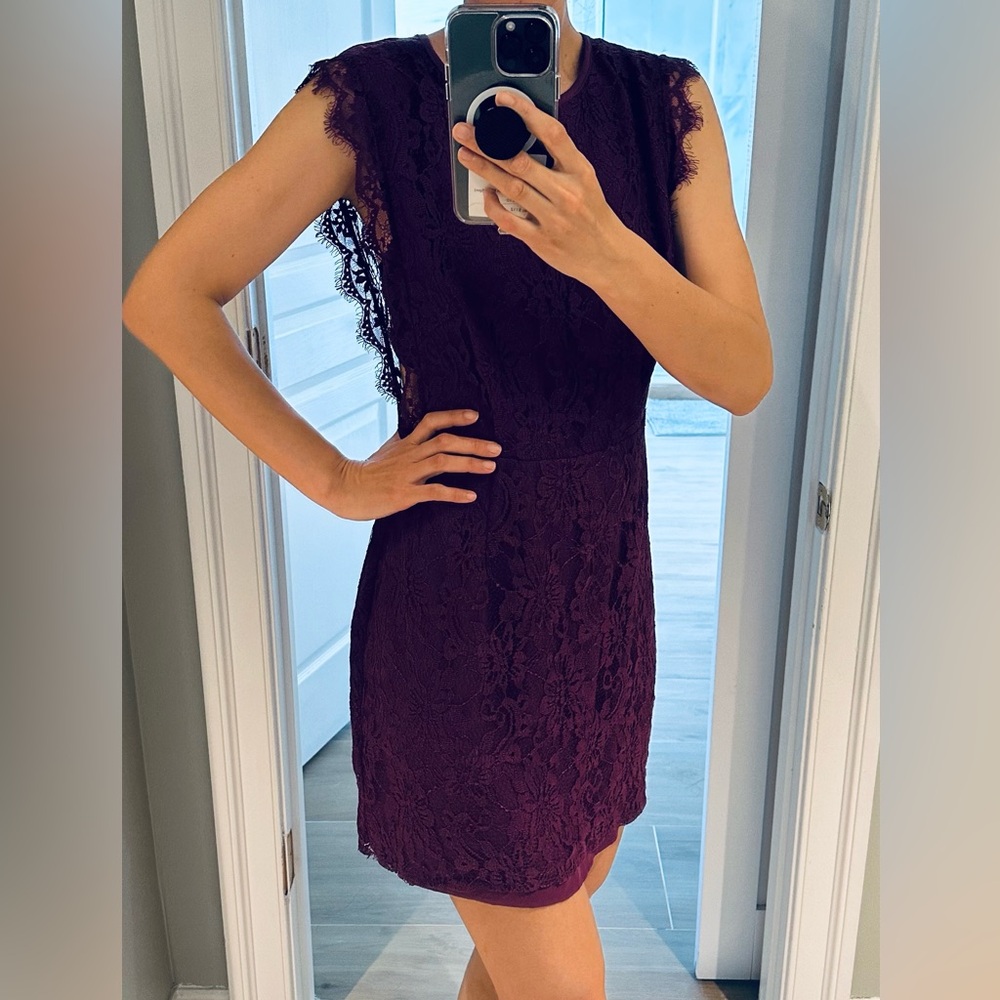 Kimchi Blue Plum Lace Mini Dress